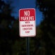 No Parking When Snow Aluminum Sign (Diamond Reflective)