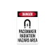 OSHA Pacemaker Radiation Hazard Area Decal (Non Reflective)