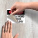 Electrical Hazard Authorized Decal (Non Reflective)