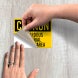 Hazardous Material Storage Area Decal (Non Reflective)