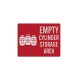 Empty Cylinder Storage Area Decal (EGR Reflective)