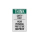 Ppe Safety Protection Equipment Aluminum Sign (EGR Reflective)