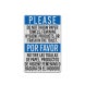 Bilingual Feminine Hygiene Decal (EGR Reflective)