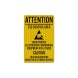 Wear Proper Electrostatic Grounding Equipment At All Times Decal (EGR Reflective)