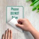 Please Do Not Drive Or Park On Grass Decal (EGR Reflective)