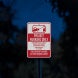 Unauthorized Vehicles Will Be Towed Aluminum Sign (HIP Reflective)