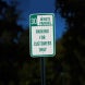 Parking For Customers Only Aluminum Sign (EGR Reflective)