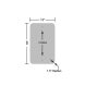 Parking For Customers Only Aluminum Sign (HIP Reflective)