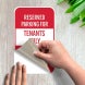 Reserved Parking For Tenants Only Decal (EGR Reflective)