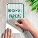 Reserved Parking Horizontal Decal (EGR Reflective)