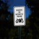 Reserved For Motorcycle Parking Aluminum Sign (Diamond Reflective)