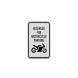 Reserved For Motorcycle Parking Decal (EGR Reflective)
