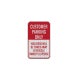 Customer Parking Violators Will Be Towed Aluminum Sign (EGR Reflective)
