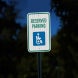 ADA Reserved Parking Aluminum Sign (EGR Reflective)