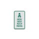 Online Order Pick Up Parking Aluminum Sign (Diamond Reflective)