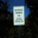 Parking Reserved For Building Maintenance Personnel Aluminum Sign (EGR Reflective)