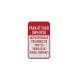 Park At Your Risk Aluminum Sign (EGR Reflective)