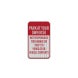 Park At Your Risk Aluminum Sign (HIP Reflective)