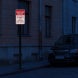 Park At Your Risk Aluminum Sign (HIP Reflective)