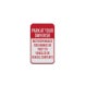 Park At Your Risk Aluminum Sign (Diamond Reflective)