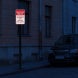 Park At Your Risk Aluminum Sign (Diamond Reflective)