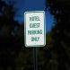 Hotel Guest Parking Aluminum Sign (Diamond Reflective)