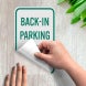 Back In Parking Decal (EGR Reflective)