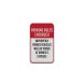 Parking Rules Enforced Aluminum Sign (EGR Reflective)