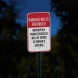 Parking Rules Enforced Aluminum Sign (HIP Reflective)