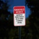 Parking Rules Enforced Aluminum Sign (Diamond Reflective)