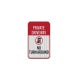 Private Driveway No Turn Around Symbol Aluminum Sign (EGR Reflective)