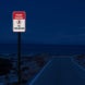 Private Driveway No Turn Around Symbol Aluminum Sign (EGR Reflective)