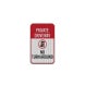Private Driveway No Turn Around Symbol Aluminum Sign (HIP Reflective)