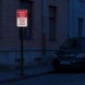No Tractor Trailer Parking Aluminum Sign (HIP Reflective)