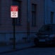 No Tractor Trailer Parking Aluminum Sign (Diamond Reflective)