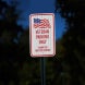 Veteran Parking Only Thank You For Service Aluminum Sign (HIP Reflective)