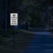 No Motorized Vehicles Beyond This Point Aluminum Sign (HIP Reflective)