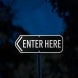Enter Here Parking Aluminum Sign (Diamond Reflective)