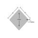 Slide Area Warning Aluminum Sign (EGR Reflective)