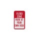Flood Zone Aluminum Sign (Diamond Reflective)