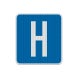 Hospital Symbol Aluminum Sign (EGR Reflective)