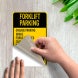 Forks Must Not Extend Decal (Non Reflective)