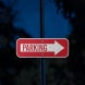 Directional Parking Aluminum Sign (EGR Reflective)