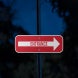Directional Entrance Aluminum Sign (Diamond Reflective)