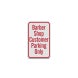 Barber Shop Customer Parking Only Aluminum Sign (Diamond Reflective)