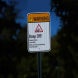 Slippery Rocks Cause Fall Aluminum Sign (HIP Reflective)