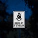 Buckle Up Its The Law Aluminum Sign (Diamond Reflective)