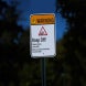 Slippery Rocks Cause Fall Aluminum Sign (Diamond Reflective)