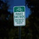 Unauthorized Bikes Will Be Removed Aluminum Sign (EGR Reflective)