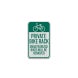 Unauthorized Bikes Will Be Removed Aluminum Sign (EGR Reflective)